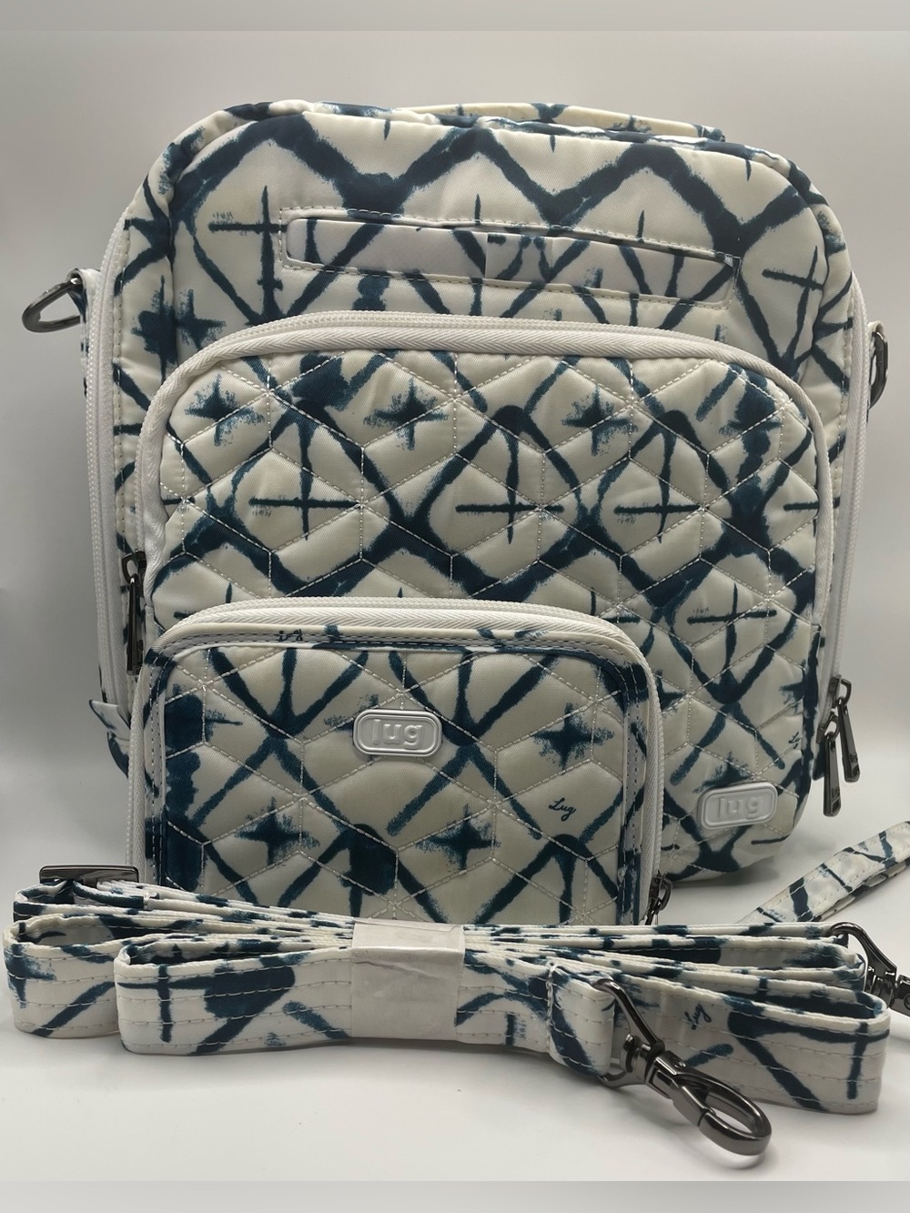 LUG Ranger Crossbody Bag & Rodeo RFID Wallet Set in Diamond White Pattern